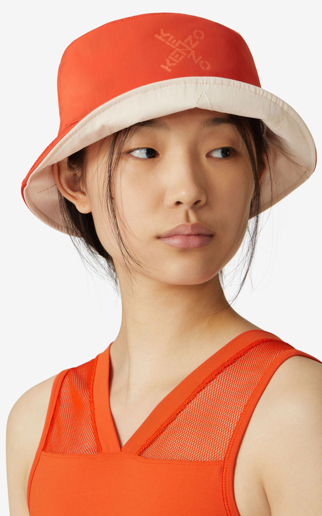 Gorro Pescador Kenzo Sport Little X Mujer Naranjas Oscuro WOH261047